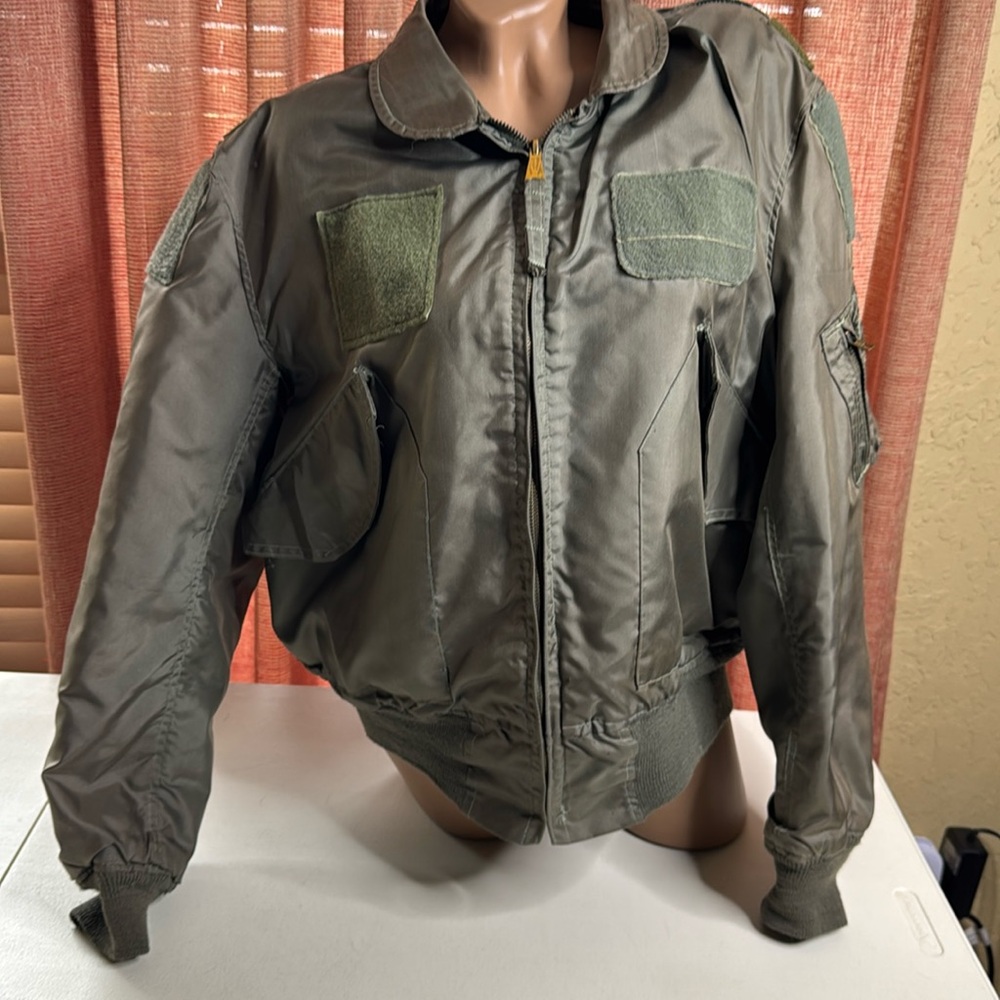 Vintage US Military Pilot Flyer's Flight Bomber Jacket Summer Type CWU-36/P L